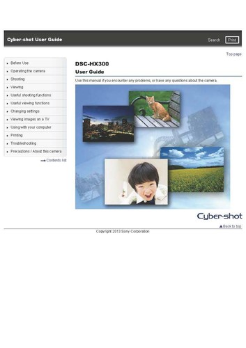 Sony cybershot dsc hx300 - cybershot, dsc-hx300